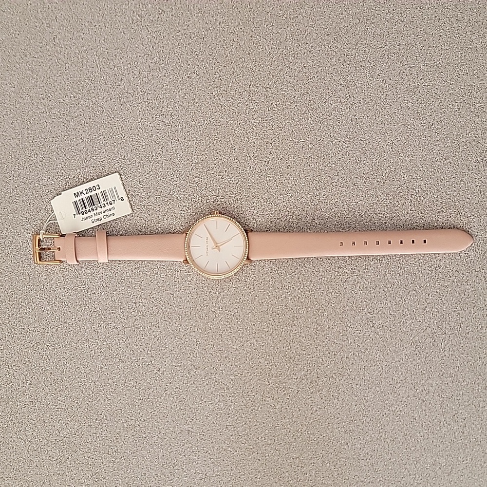Michael Kors Pink Leather Watch